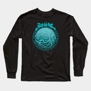 Merry Christmas. Tree of Life. Long Sleeve T-Shirt